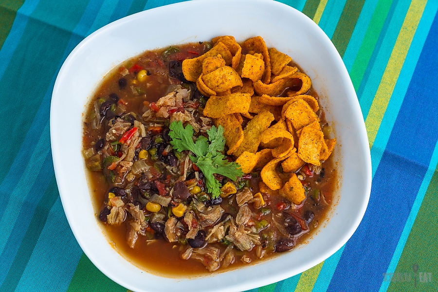 Easy, mouth watering chicken tortilla soup chicken tortilla soup with fritos