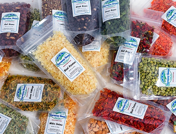 Harmony House Foods Backpacking Kit dehydrated vegetables