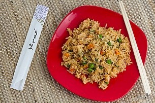 dehydrated chicken fried rice for backpacking