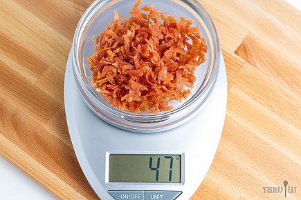 47 grams of dehydrated sliced deli turkey