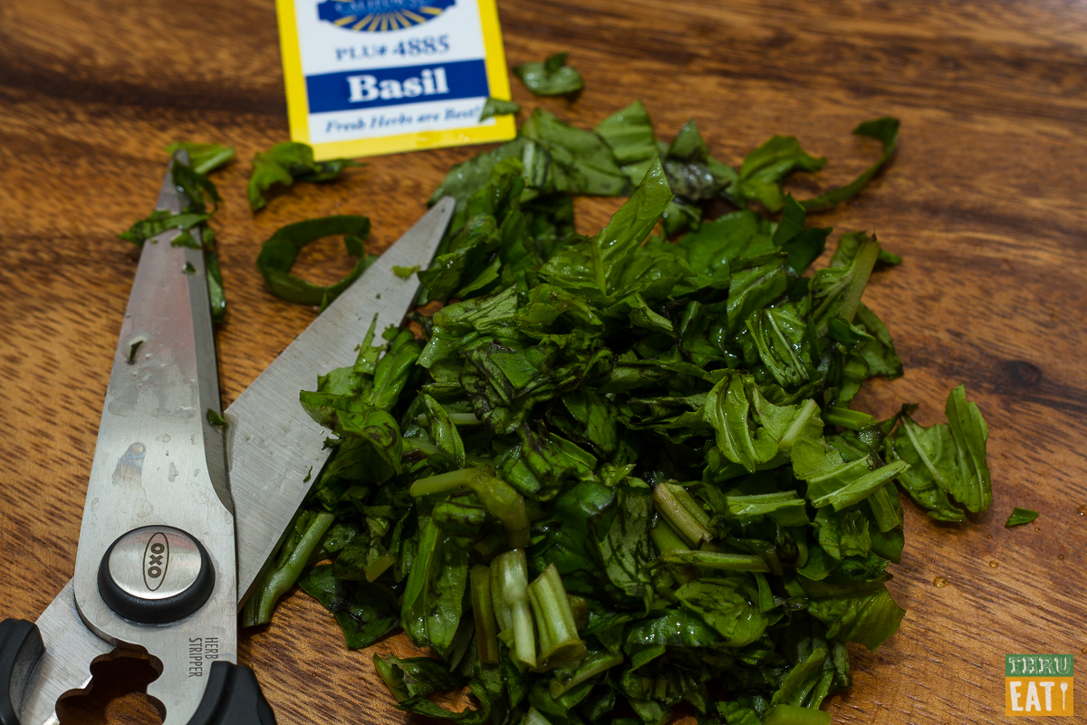 chopped basil